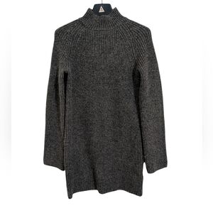 H&M Turtleneck Sweater Dress Gray Women's XS Long Sleeve